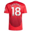 Maillot de Supporter Manchester United Casemiro 18 Domicile 2024-25 Pour Enfant